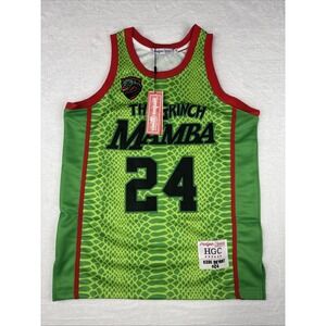 Headgear Classics Basketball Jersey Kobe Bryant #24 Grinch Green Mamba Size XS